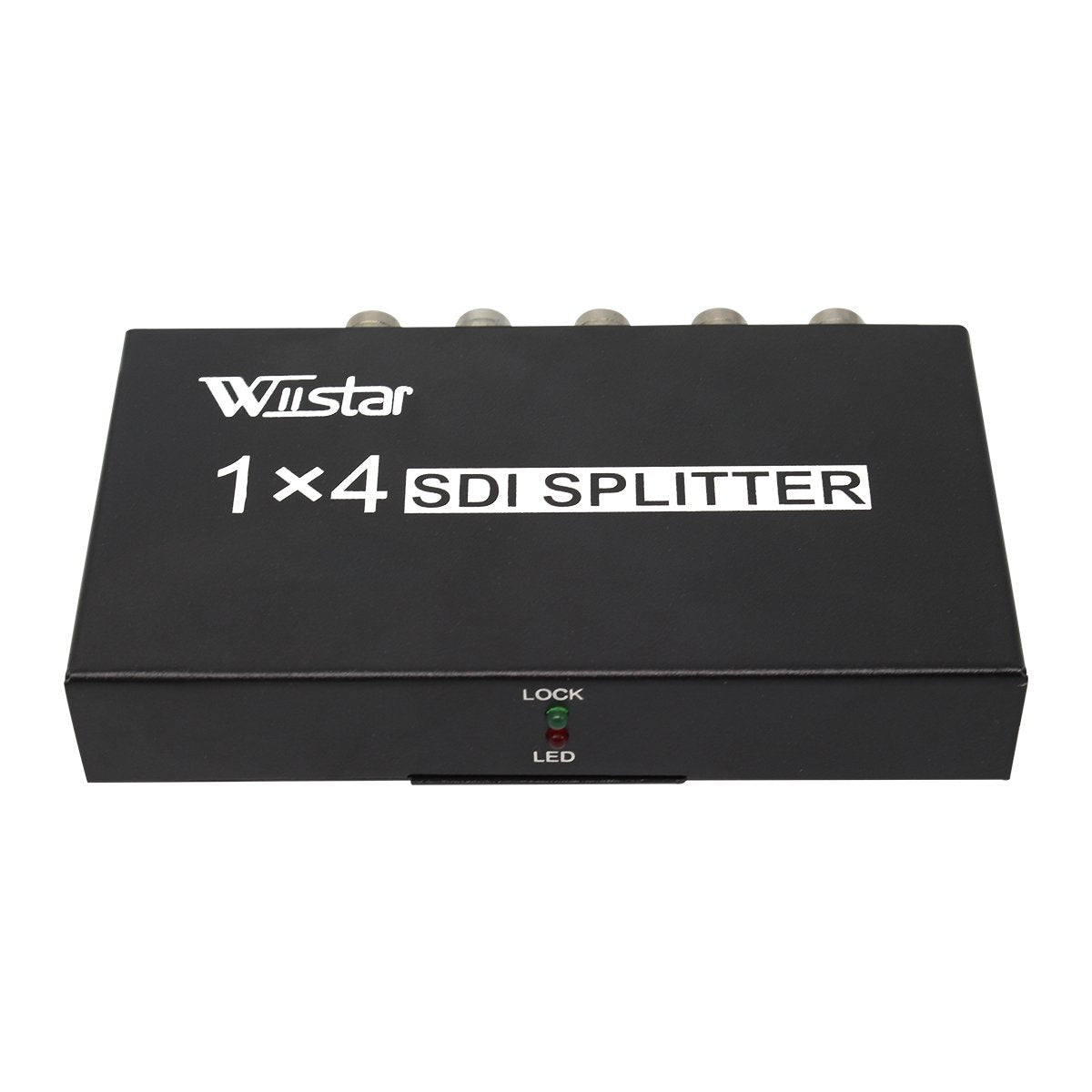 Wiistar Sdi 1X4 Splitter Black Amplifier Splitter 1 In To 4 Out Sd Sdi Hd Sdi 3G Sdi Repeater Extender